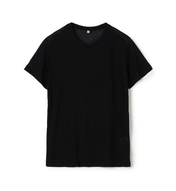 TOMORROWLAND BUYING WEAR「BASE RANGE バンブー クルーネックプルオーバー」|Tシャツ・カットソー|19 ブラック