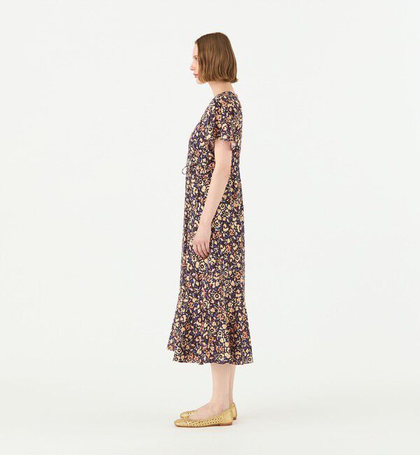 Ballsey「フィールドフラワープリント カシュクールワンピース」|ワンピース|