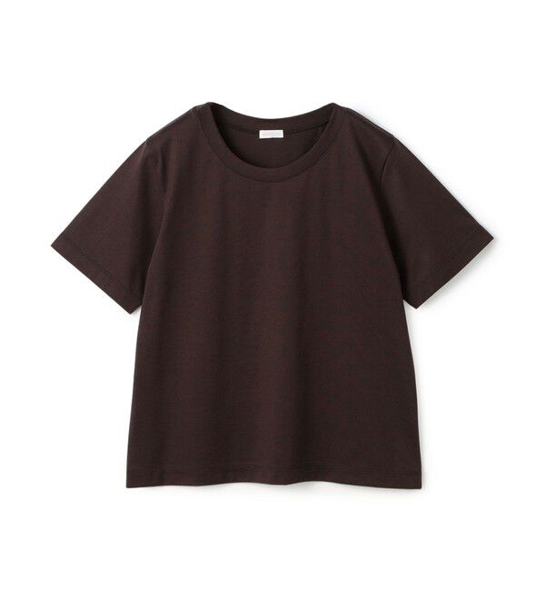 GALERIE VIE「ファインコットン ショートプルオーバー」|Tシャツ・カットソー|49 ダークブラウン