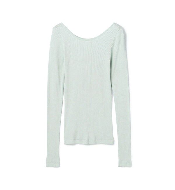DES PRES「シルクコットンリブ ボートネックプルオーバー」|Tシャツ・カットソー|61 ライトブルー