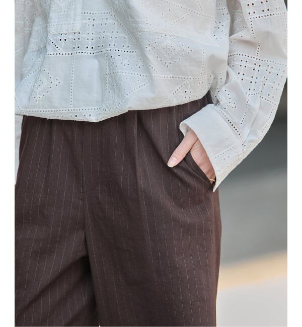JOURNAL STANDARD「《追加》ウォッシャブルコットンリネンVISストレートパンツ」|その他|