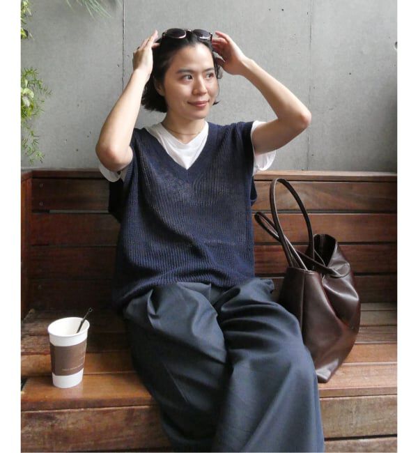 JOURNAL STANDARD「【osedit】WASHABLELINEN Vベスト」|ベスト・ジレ|
