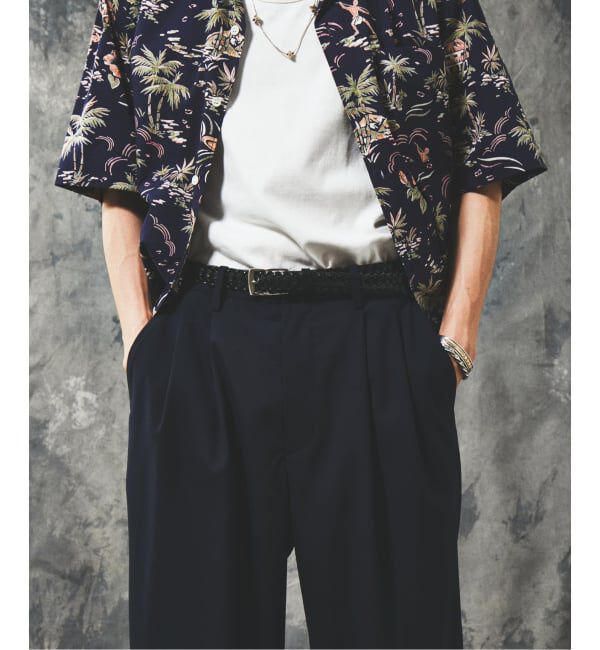 JOURNAL STANDARD「T/R バギー スラックス」|スラックス|ネイビー