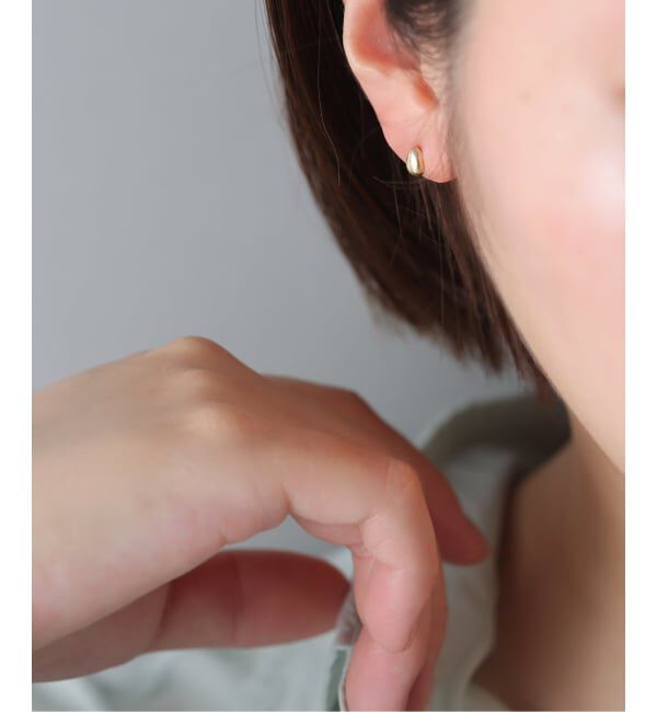 Lilas by Spick&Span「《WEB限定》バイカラー2WAYティアドロップピアス K10（両耳）」|ピアス|