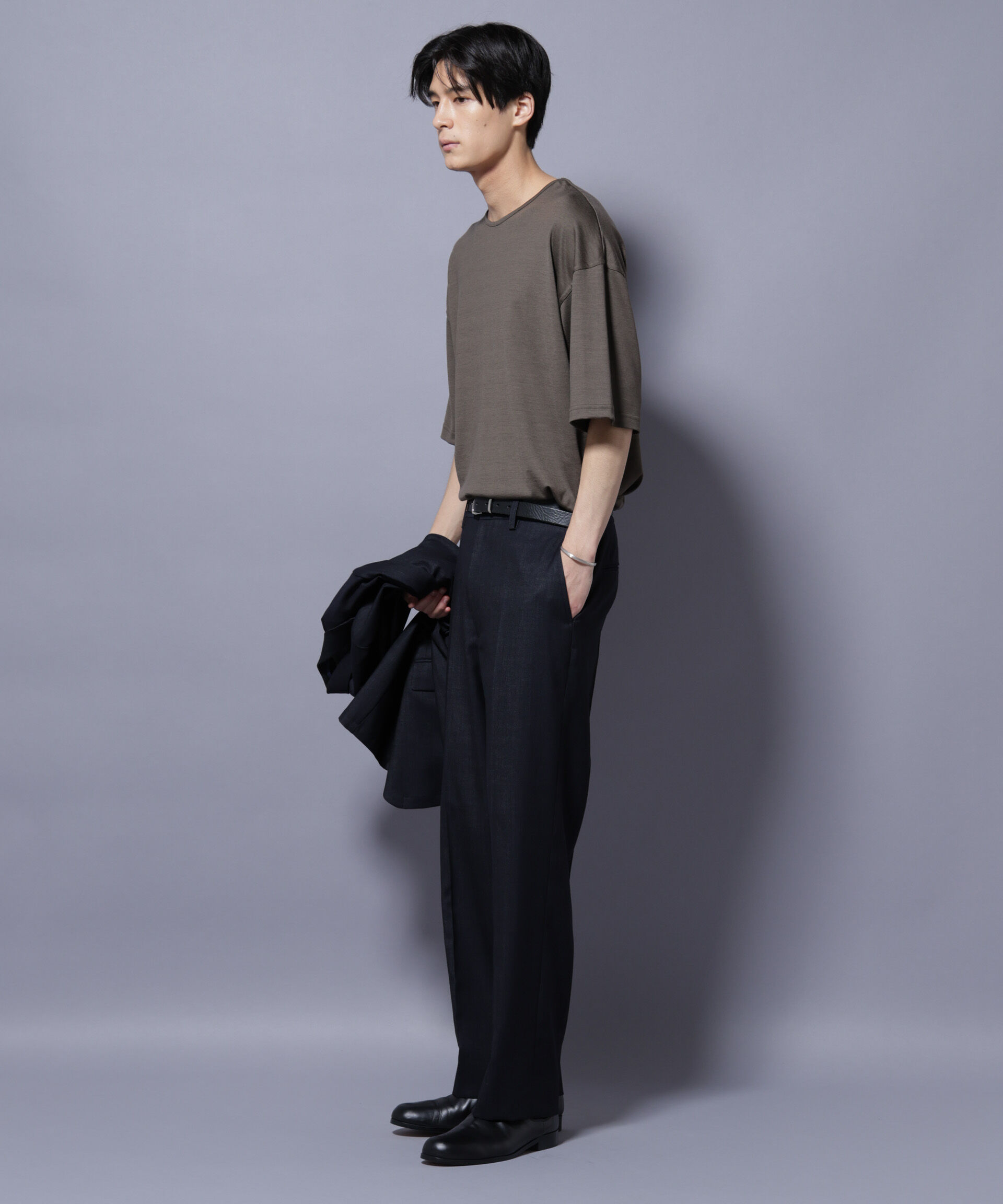 nano･universe「「N TROUSERS PREMIUM」ウールデニムストレートパンツ/STRETCH(セットアップ可)」|スーツ|