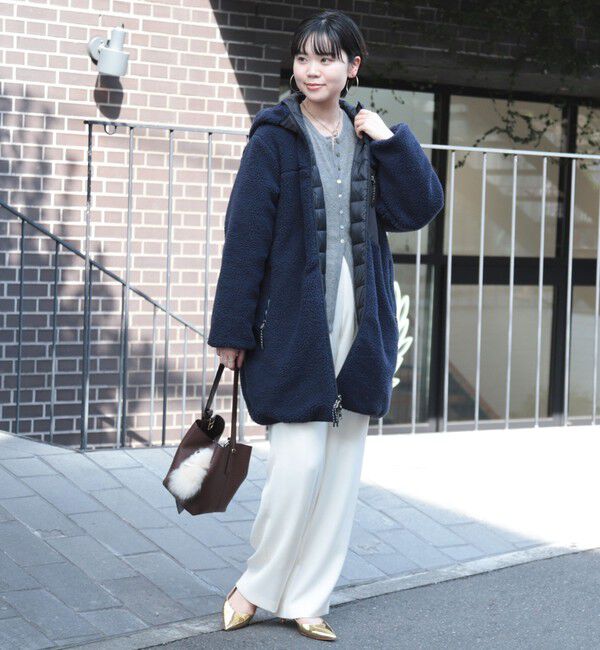 NOLLEY'S「◇【WEB限定】【TAION/タイオン】別注ボア&times;ダウンフードコート(リバーシブル) 」|ダウン|