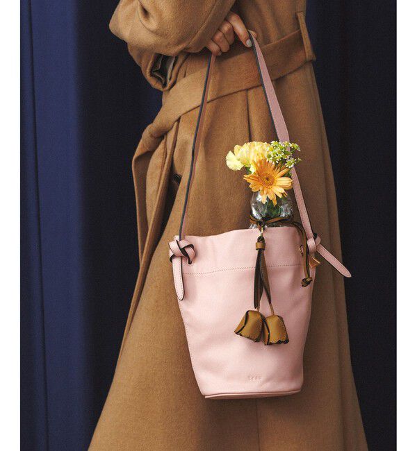 ROPE「【teau・牛革・マルチWAY】panier vine shoulder bag/持ち手長さ調整可能」|ハンドバッグ|ピンク(63)