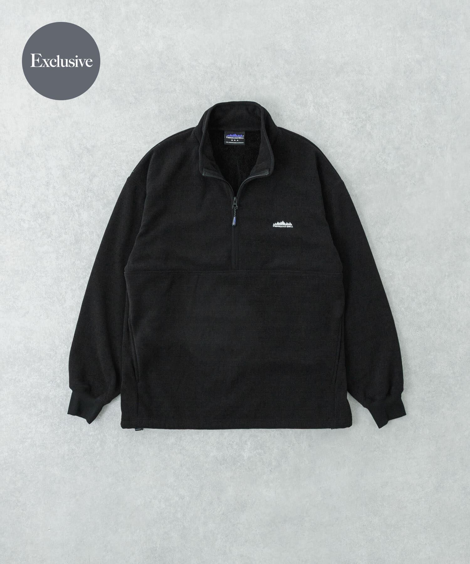 URBAN RESEARCH「『別注』THOUSAND MILE&times;URBAN RESEARCH ﾆｯﾄﾌﾘｰｽﾊｰﾌｼﾞｯﾌﾟﾌﾟﾙｵ 」|その他|ブラック