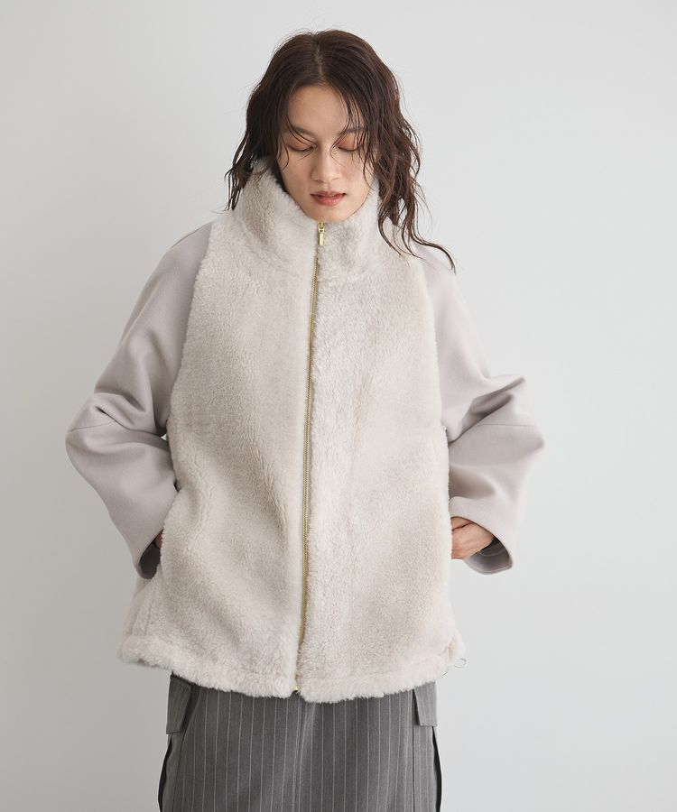 GARAGE OF GOOD CLOTHING「ヘイジーボアショートコート」|その他|Light Gray
