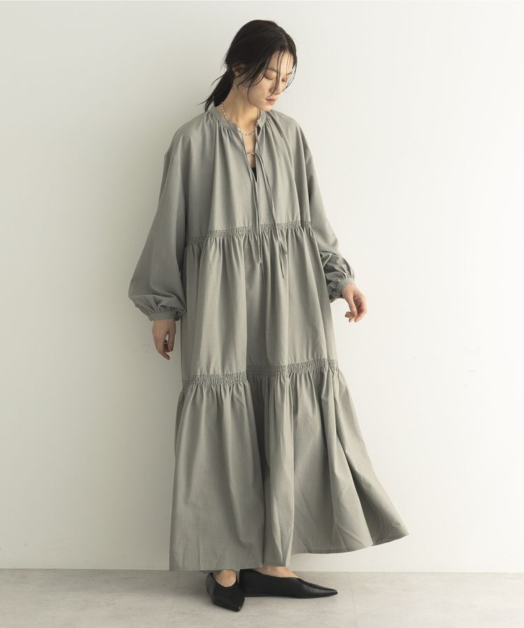 GARAGE OF GOOD CLOTHING「ギャザーティアードワンピース」|ワンピース|