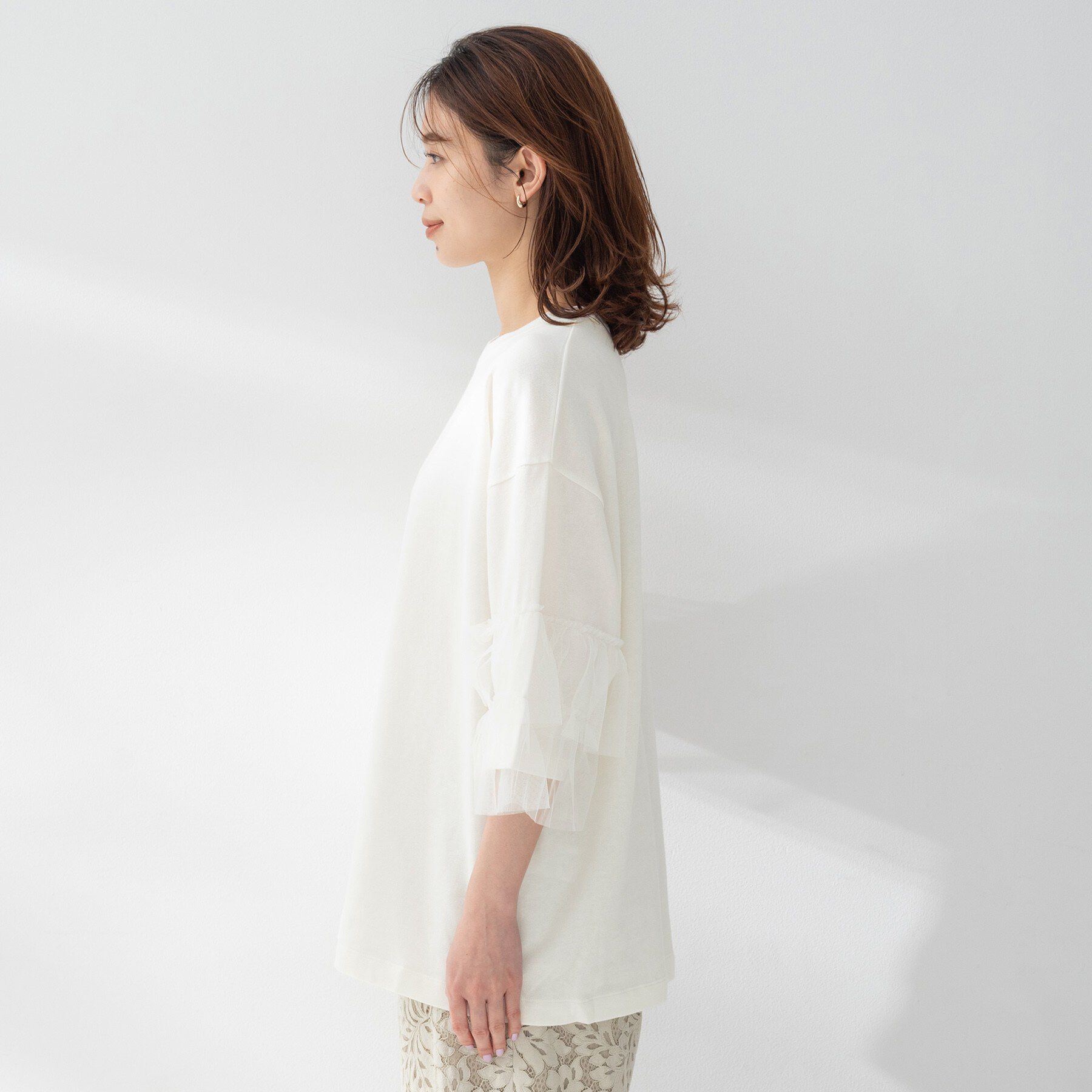 UNTITLED「【Munich】ラッフルスリーブトップス」|Tシャツ・カットソー|