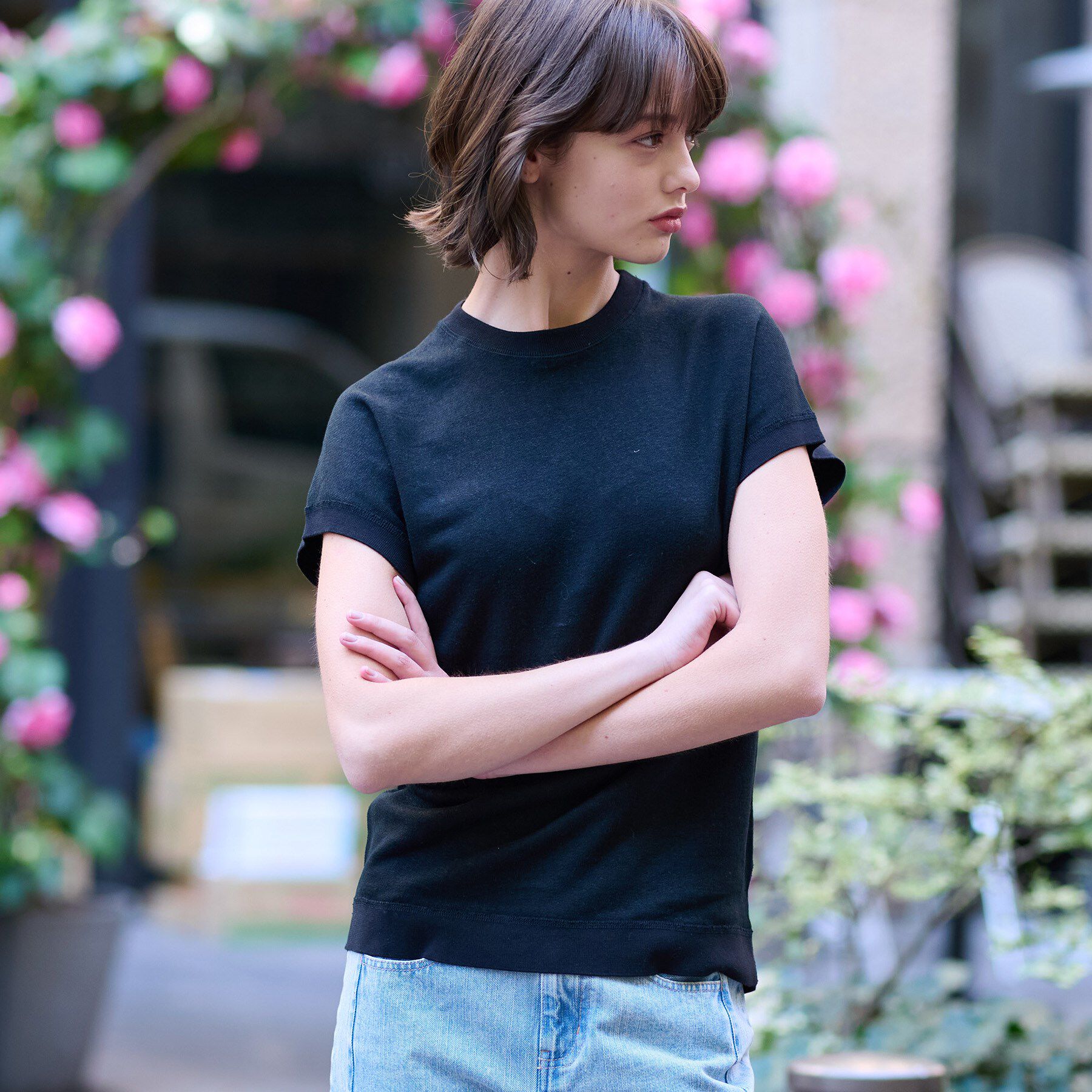 DRESSTERIOR「【毎年人気！／ウォッシャブル】リネン裏毛フレンチプルオーバー」|Tシャツ・カットソー|