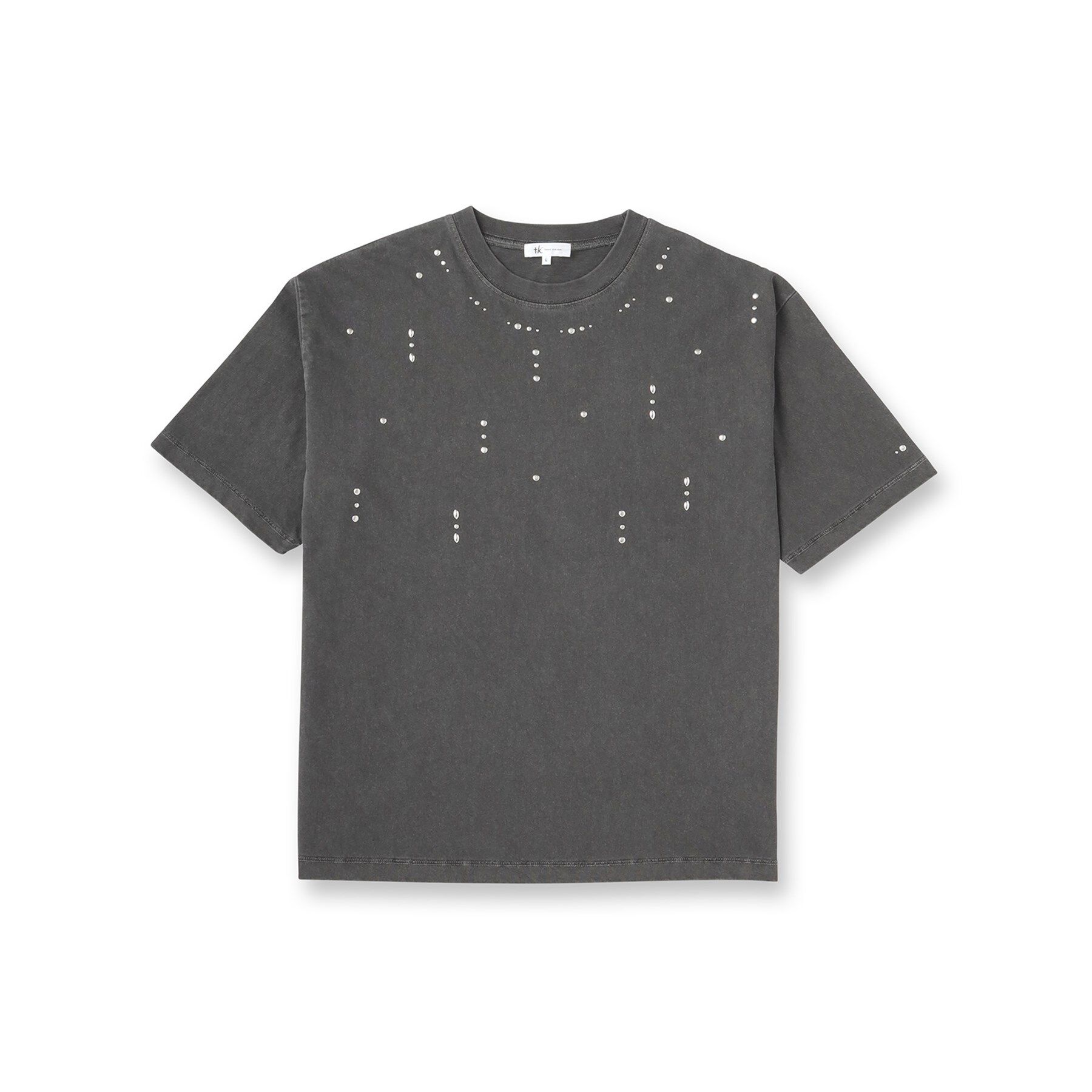 tk.TAKEO KIKUCHI「ヴィンテージライクスタッズTシャツ」|Tシャツ・カットソー|