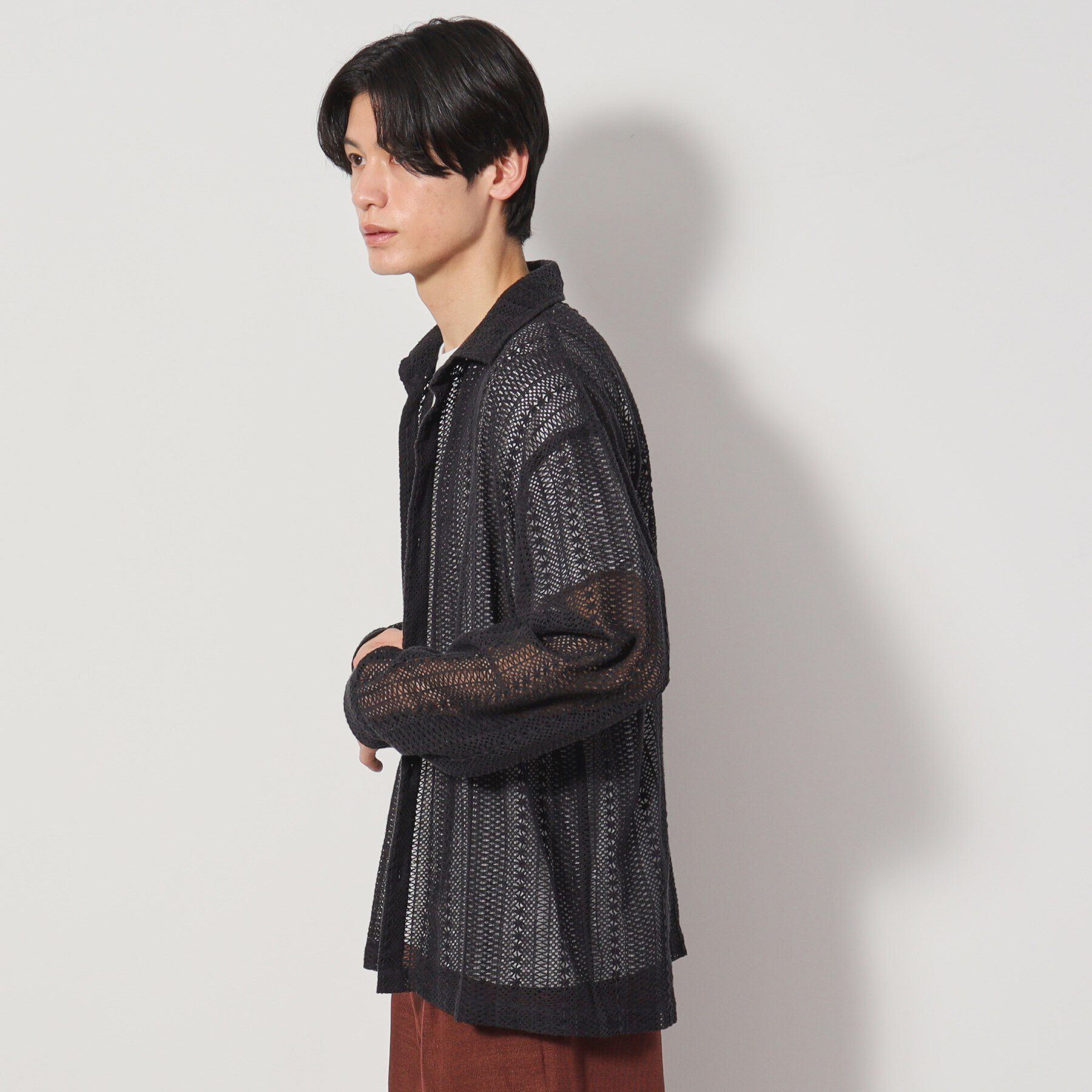 THE SHOP TK「レースシャツ+半袖Tシャツ セットアイテム」|シャツ・ブラウス|