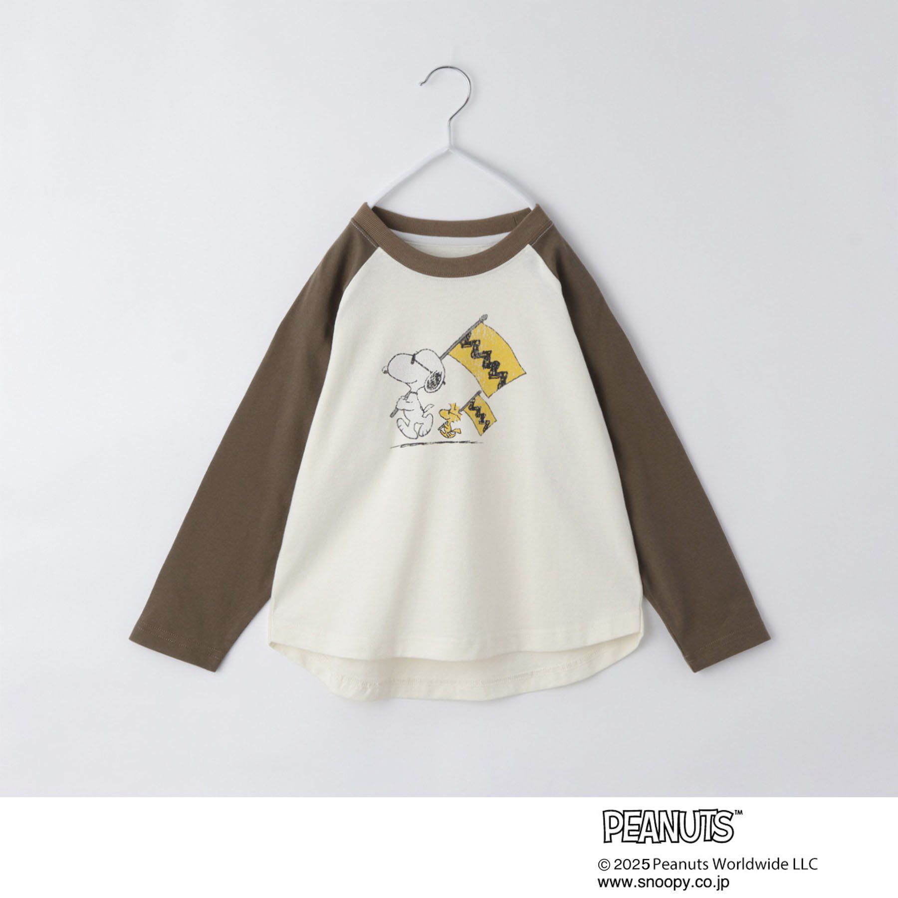 THE SHOP TK「PEANUTS/ピーナッツ ラグランTシャツ」|Tシャツ・カットソー|ライトベージュ(55