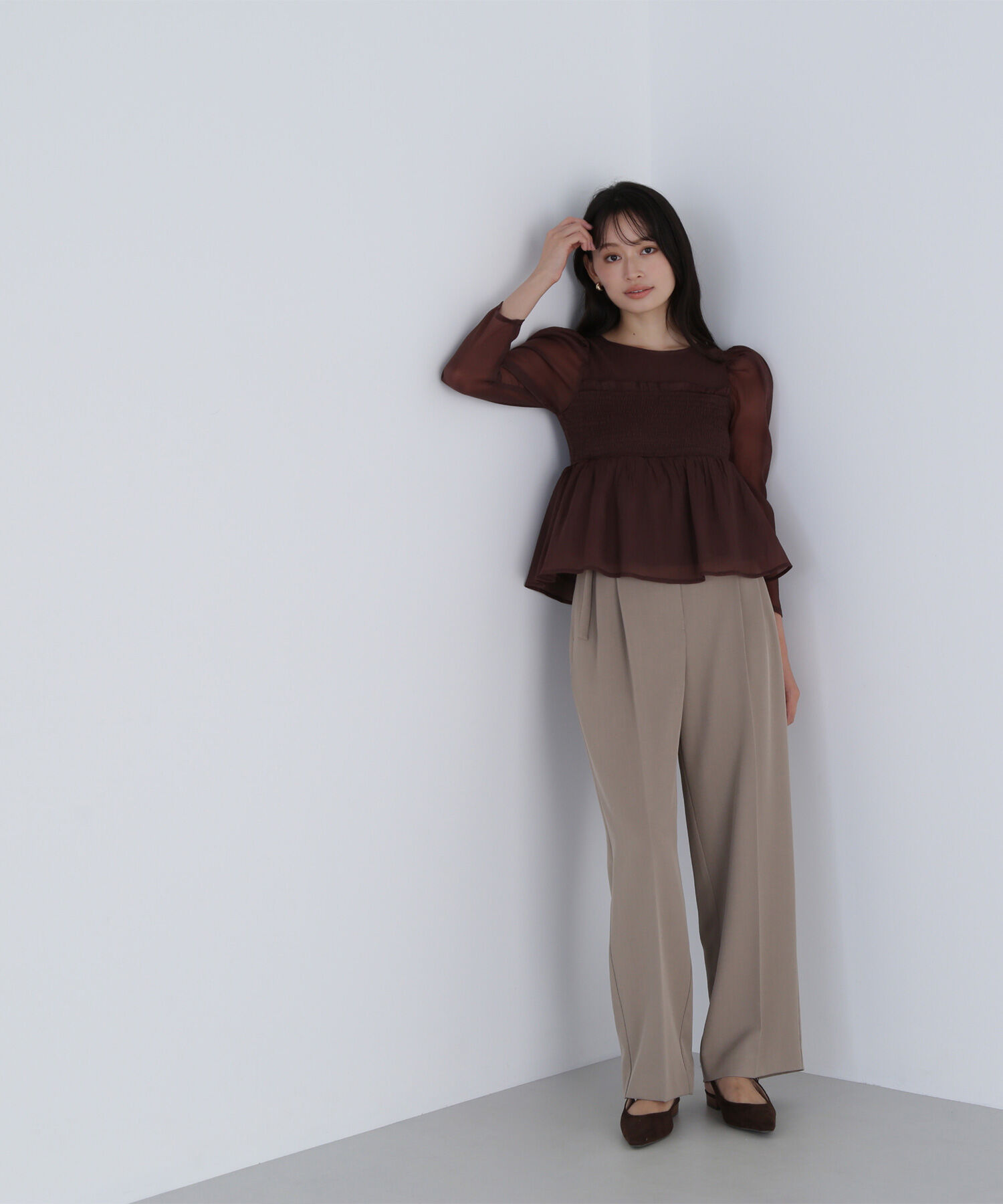 「くびれ仕込みベルテッドパンツ」|その他|