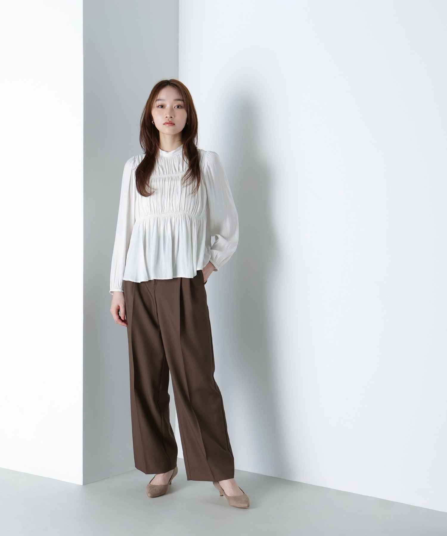  「くびれ仕込みベルテッドパンツ」|その他|