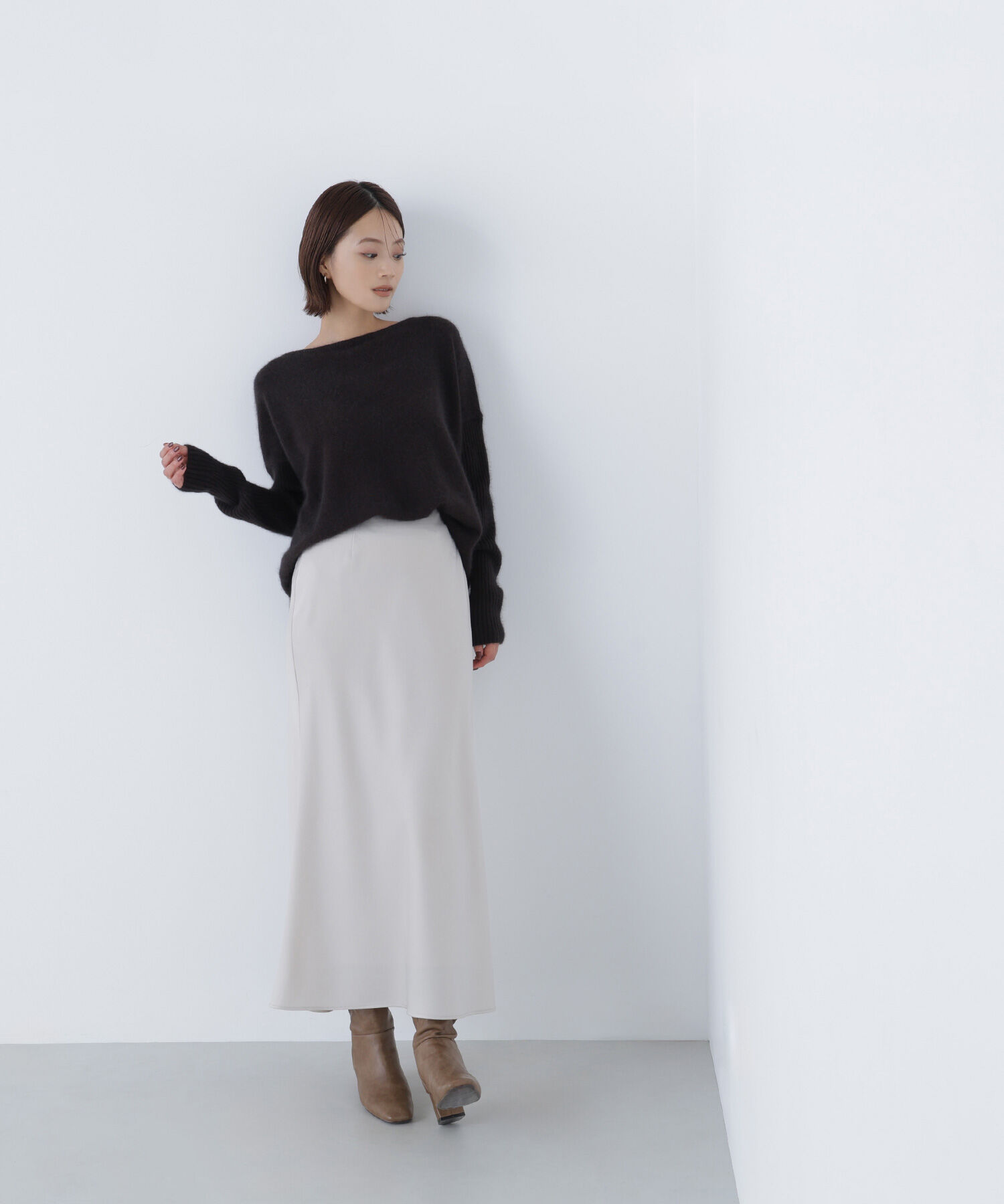  「ウールブレンドヘアリーニット」|ニット・セーター|
