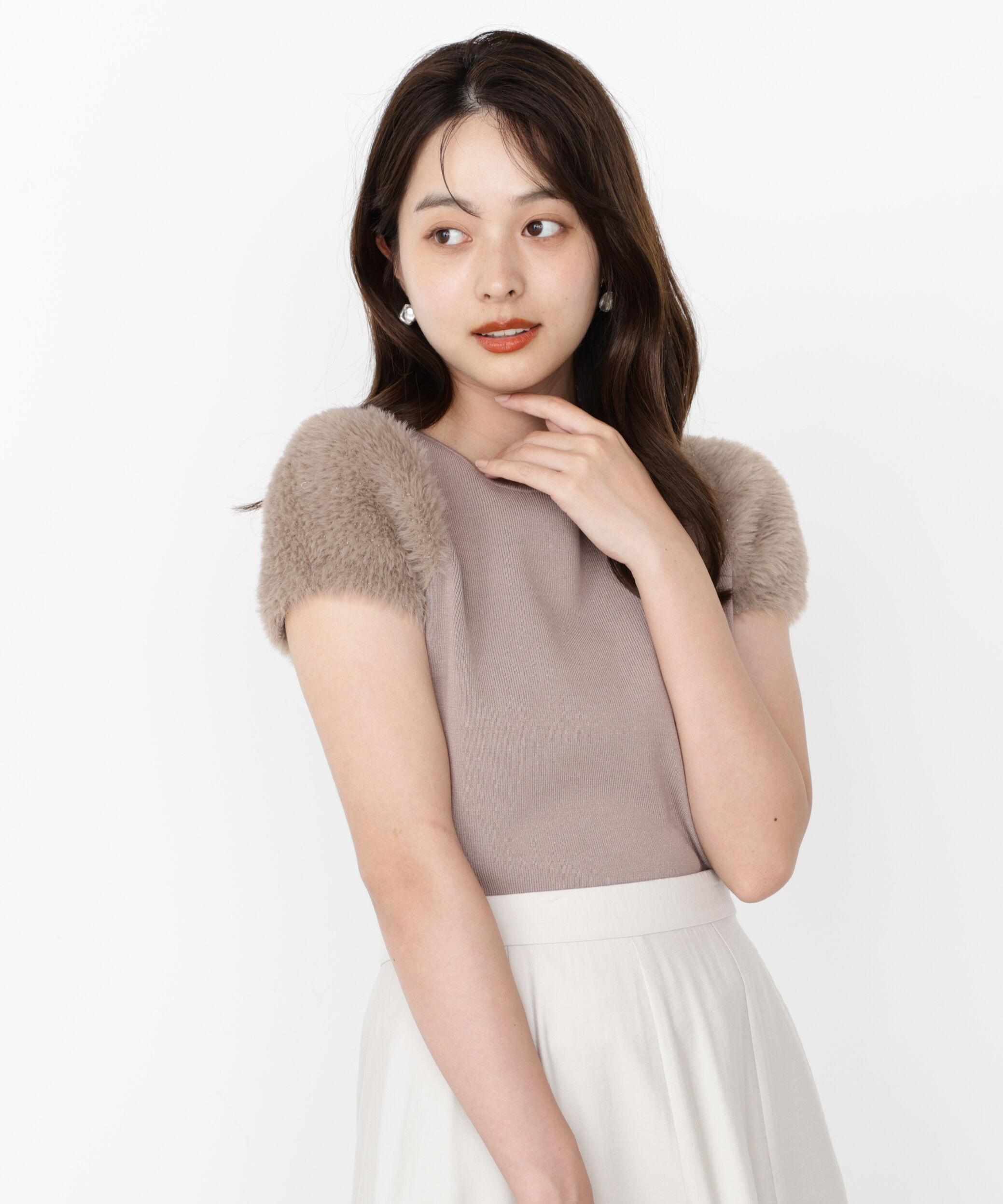 PROPORTION BODY DRESSING「＜ハンドウォッシャブル＞ドッキングスリーブニット」|ニット・セーター|
