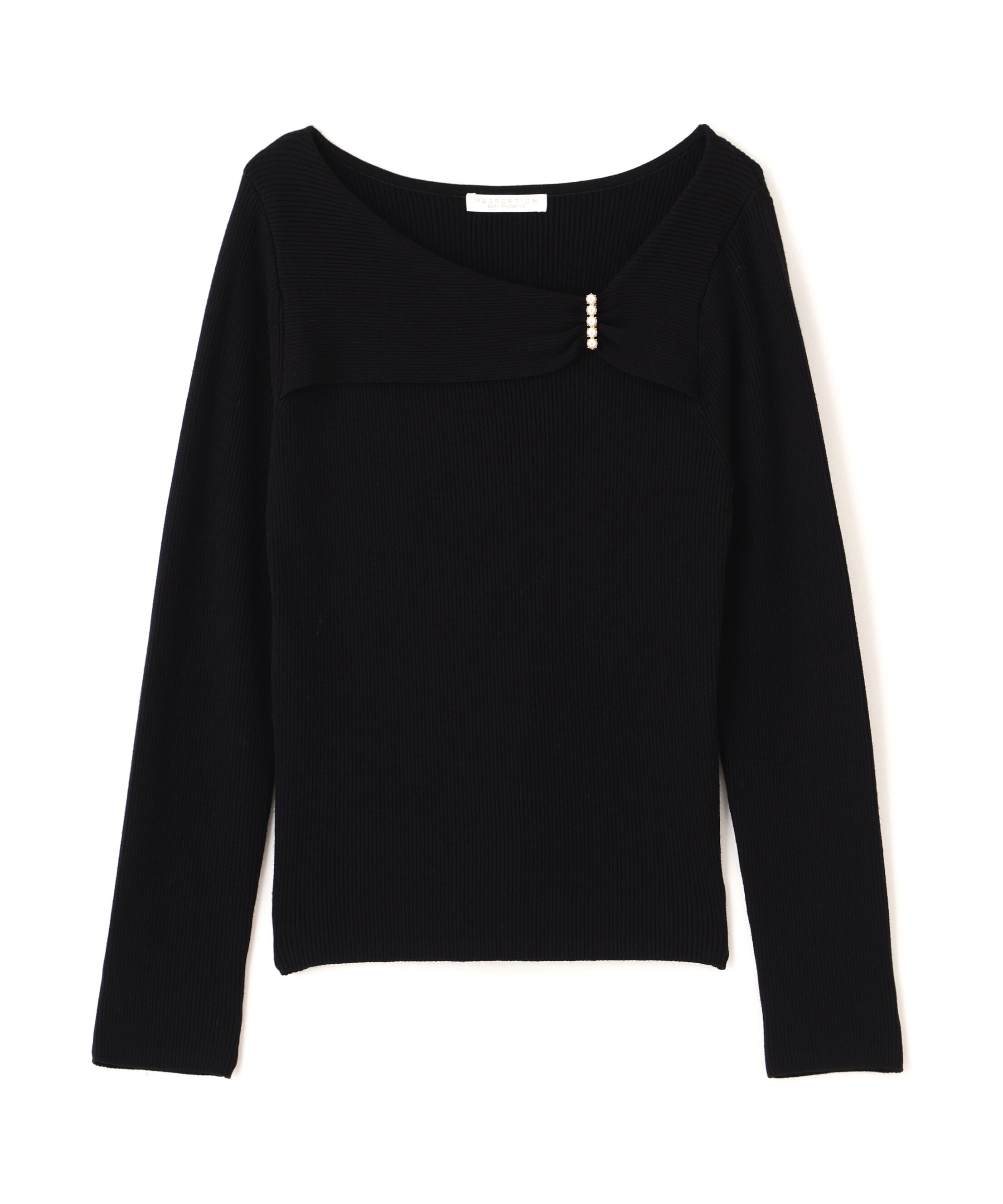 PROPORTION BODY DRESSING「アシメパールデザインニット 25AW」|ニット・セーター|