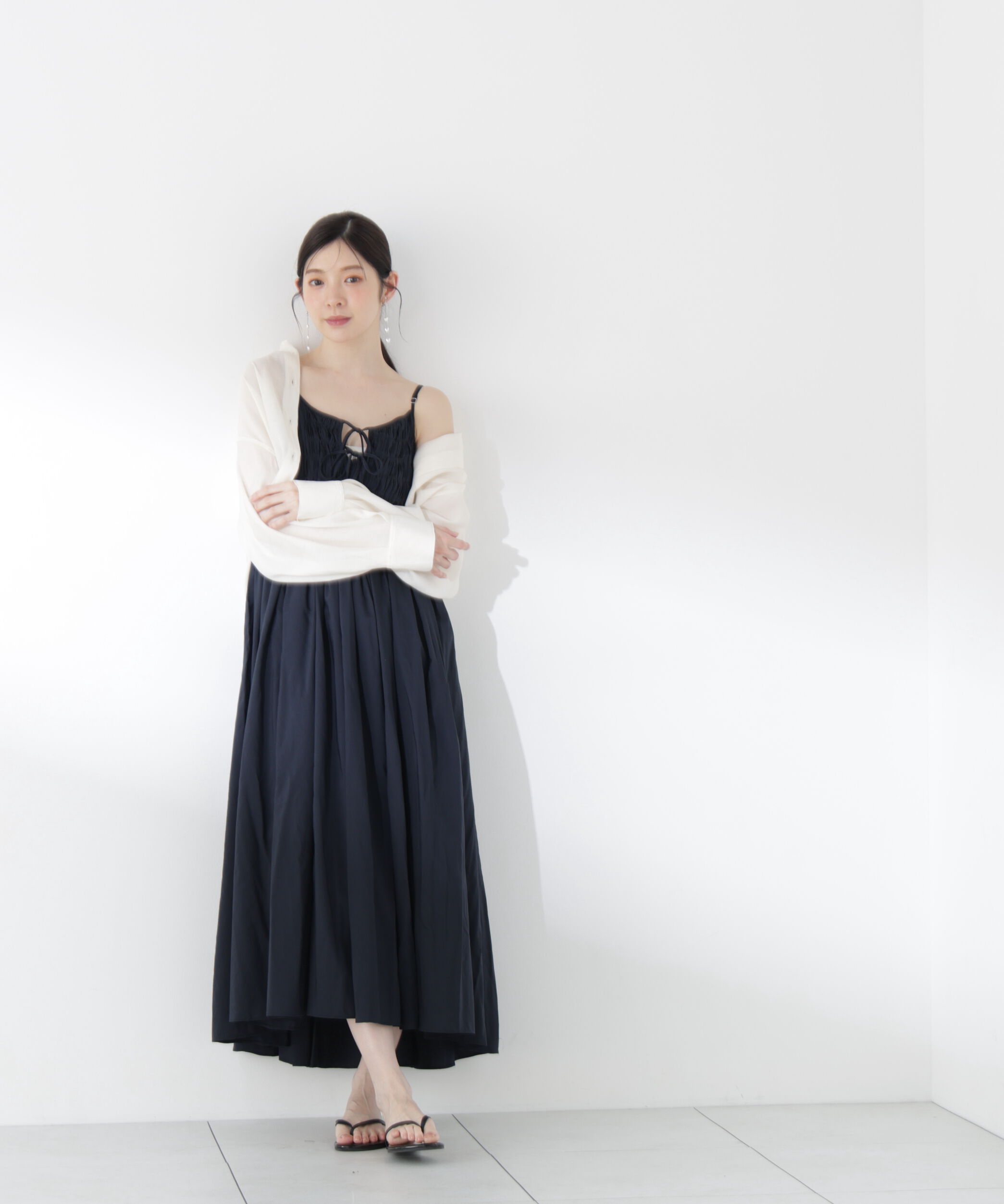 PROPORTION BODY DRESSING「短丈シアーシャツ 26SS」|シャツ・ブラウス|