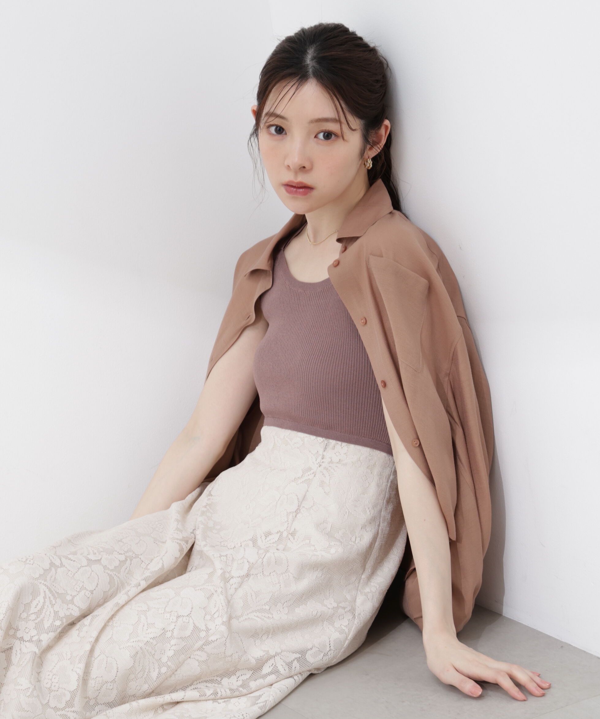 PROPORTION BODY DRESSING「短丈シアーシャツ 26SS」|シャツ・ブラウス|