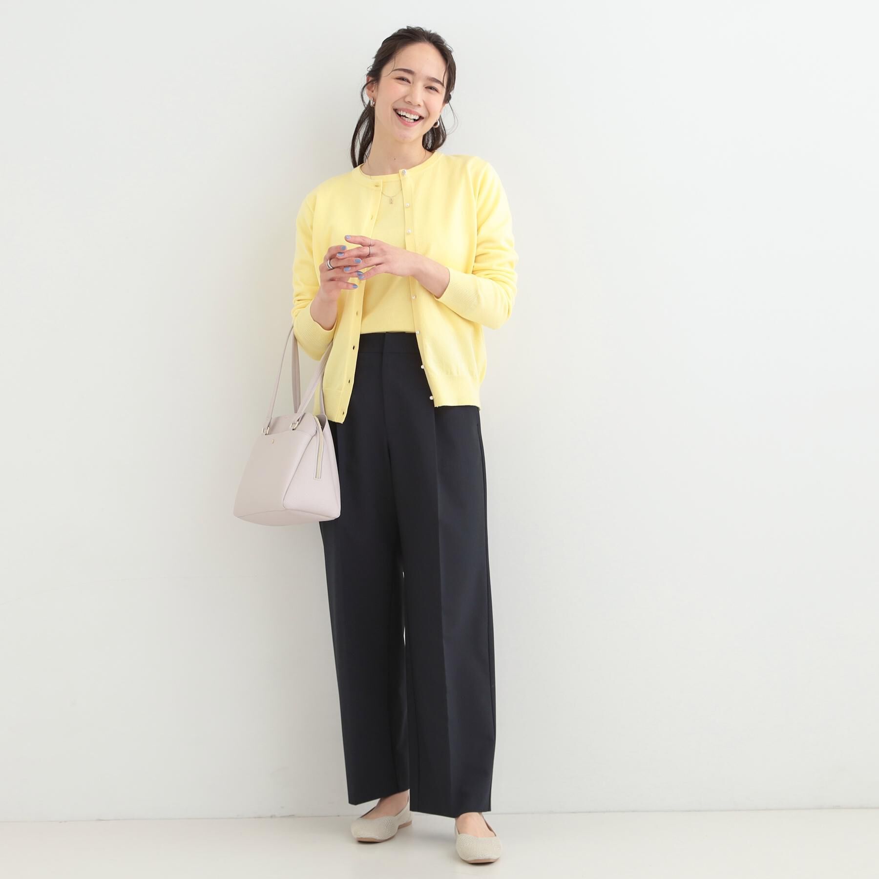 SHOO･LA･RUE「【洗濯機可/S-LL/アンサンブル可】結局、シンプル クルーネックニット」|ニット・セーター|