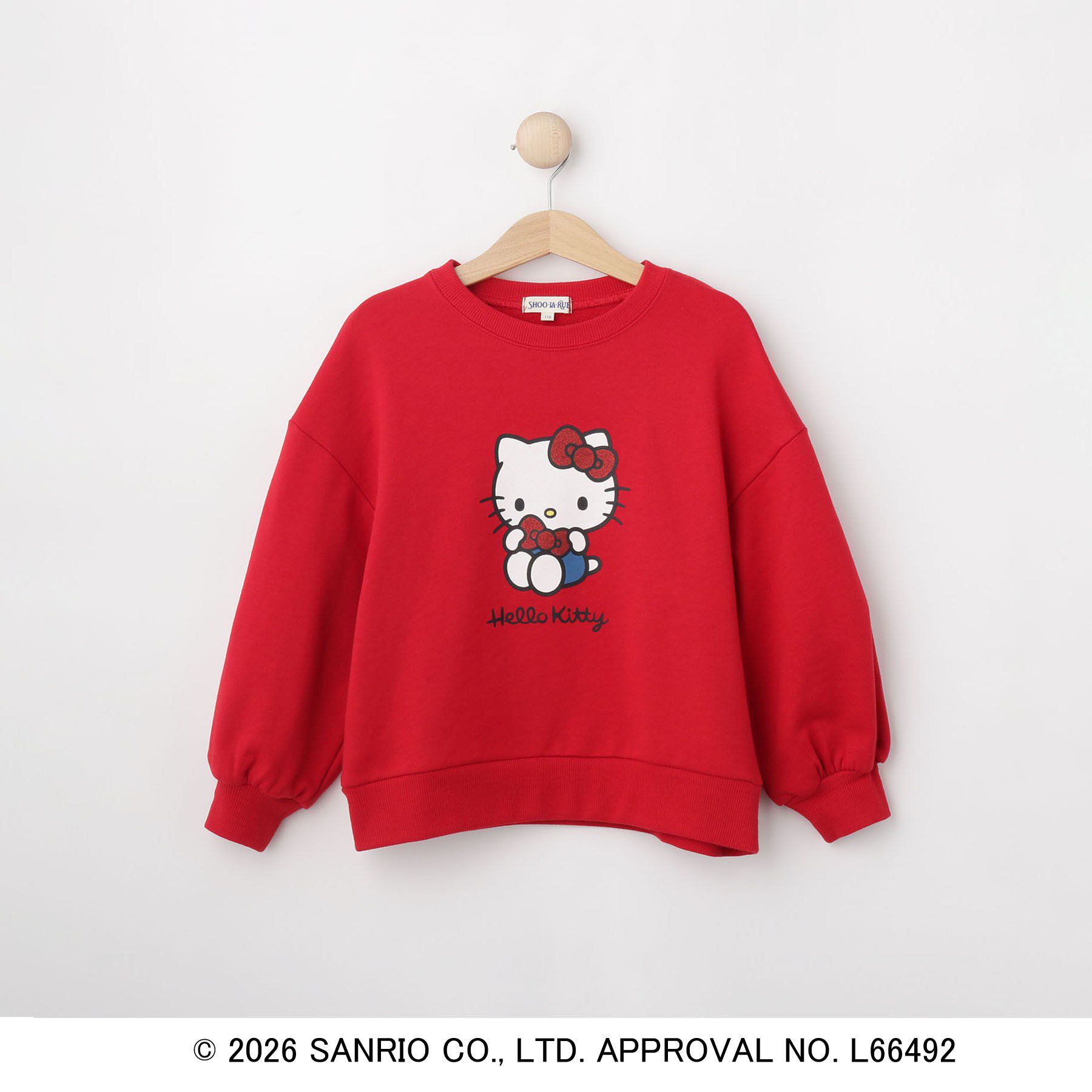 SHOO･LA･RUE「【サンリオキャラクターズ】ハローキティ＆クロミラメプリントスウェット」|その他|レッド(162)