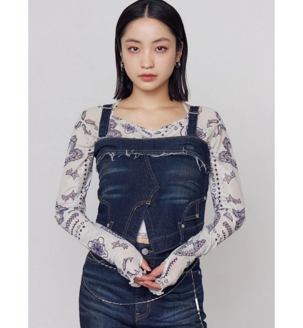 EMODA「ストラップシアートップス」|Tシャツ・カットソー|
