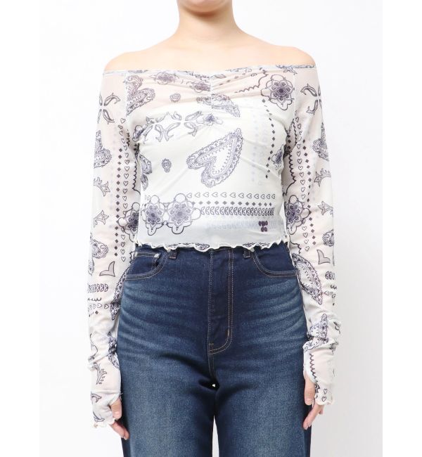 EMODA「ストラップシアートップス」|Tシャツ・カットソー|