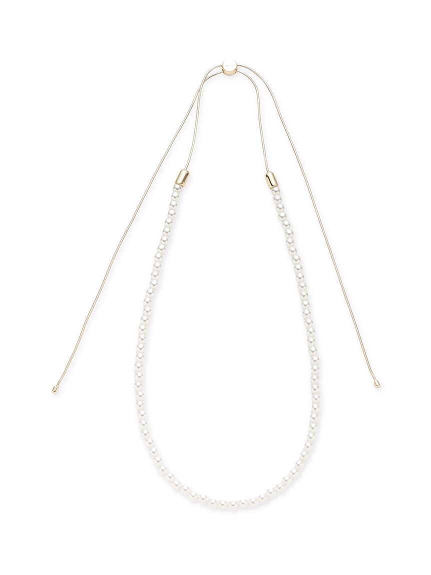 Mila Owen「【EVERYDAY PROOF JEWELRY 】パールスライダーネックレス」|ネックレス|