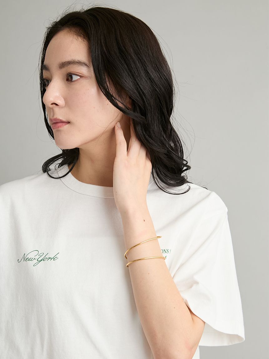 Mila Owen「【EVERYDAY PROOF JEWELRY 】ラインバングル」|ブレスレット・バングル|