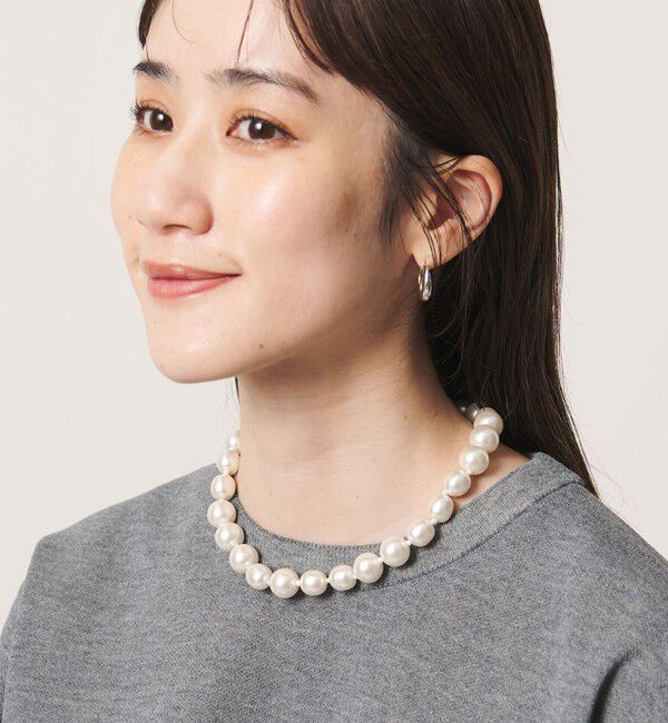 UNITED ARROWS「イミテーション バロックパール ネックレス」|ネックレス|WHITE