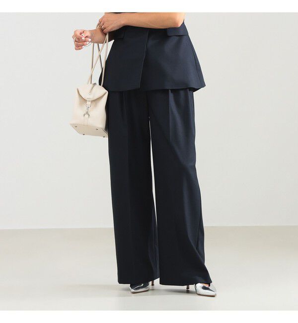 Demi-Luxe BEAMS 「エディター東原妙子 &times; Demi-Luxe BEAMS / ツイル イージー ストレート パンツ」|チノ|