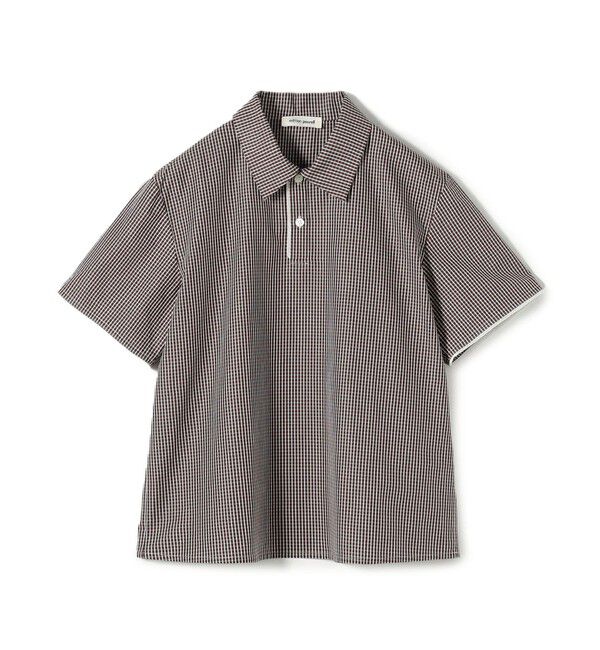 Edition「edition pourell コットン ギンガムチェックシャツ」|シャツ・ブラウス|46 ブラウン系