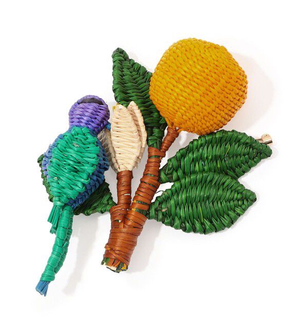 TOMORROWLAND GOODS「MERCEDES SALAZAR Leafy Perch ブローチピン」|ブローチ・コサージュ|54 グリーン系