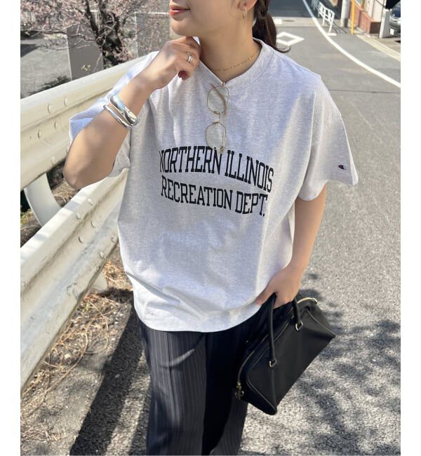 JOURNAL STANDARD「《予約》別注【CHAMPION/チャンピオン】16/1 Jersey T-SHIRT」|Tシャツ・カットソー|グレー