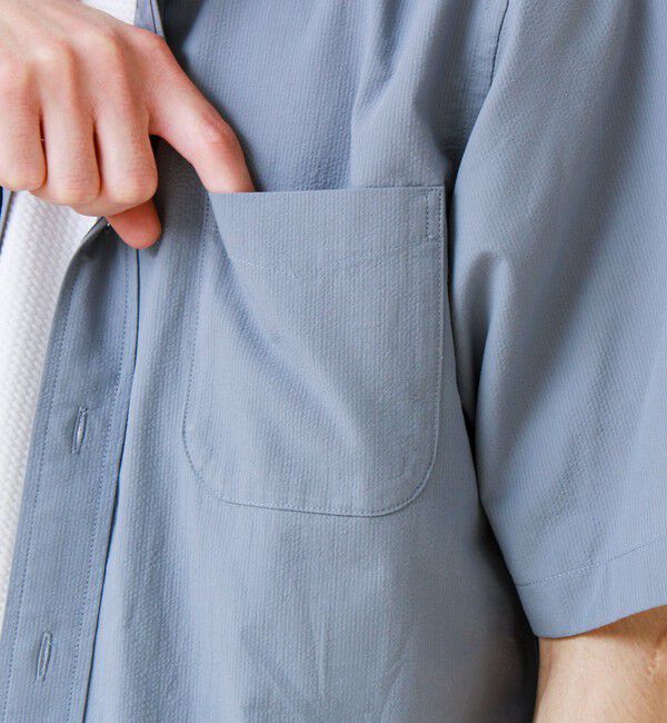 GLOSTER「オーバーフローサッカーニットテープS/Sシャツ」|シャツ・ブラウス|