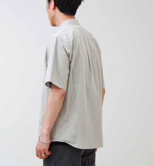 GLOSTER「オーバーフローサッカーニットテープS/Sシャツ」|シャツ・ブラウス|