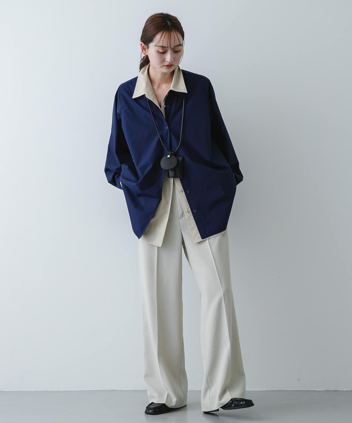 SENSE OF PLACE by URBAN RESEARCH「『WEB限定』フェイクレイヤードルーズシャツ」|シャツ・ブラウス|