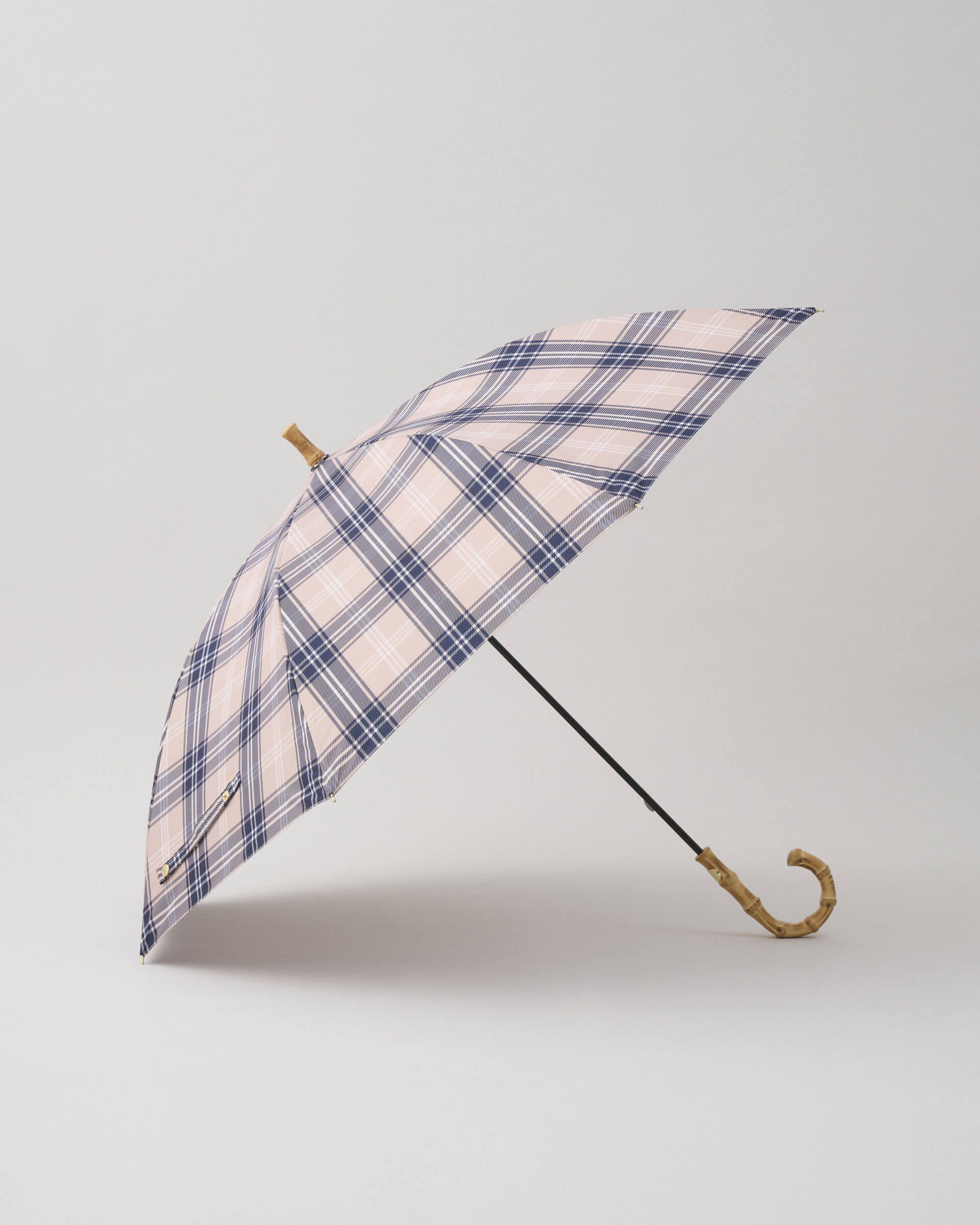 Traditional Weatherwear「【軽量】UMBRELLA BAMBOO LITE」|傘|ﾍﾞｰｼﾞｭ&times;ﾈｲﾋﾞｰﾁｪｯｸ