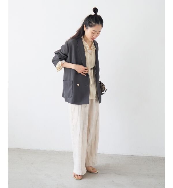  「【手洗い可】メッシュダブルブレストジャケット」|その他|