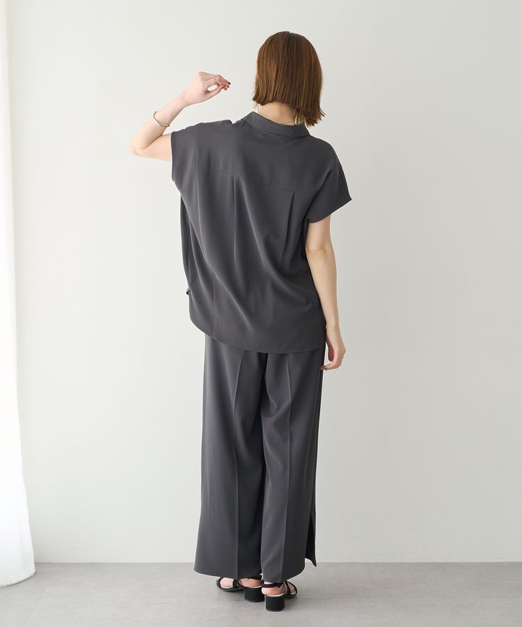 YECCA VECCA「【接触冷感】COOLスキッパーブラウス」|シャツ・ブラウス|