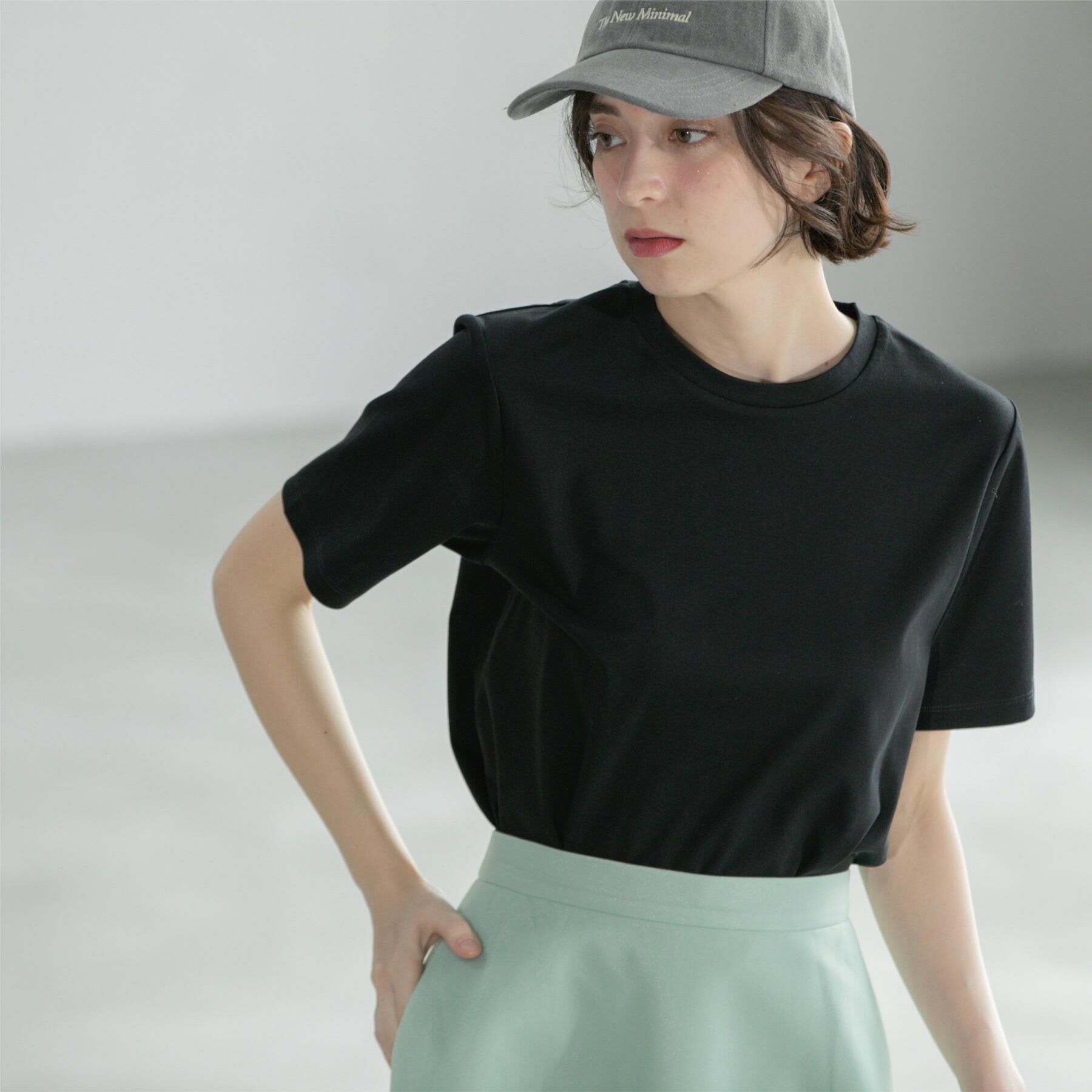 OPAQUE.CLIP「《5色展開／SS-LLサイズ》ベーシックTシャツ【UV／接触冷感／洗濯機洗い可】」|Tシャツ・カットソー|