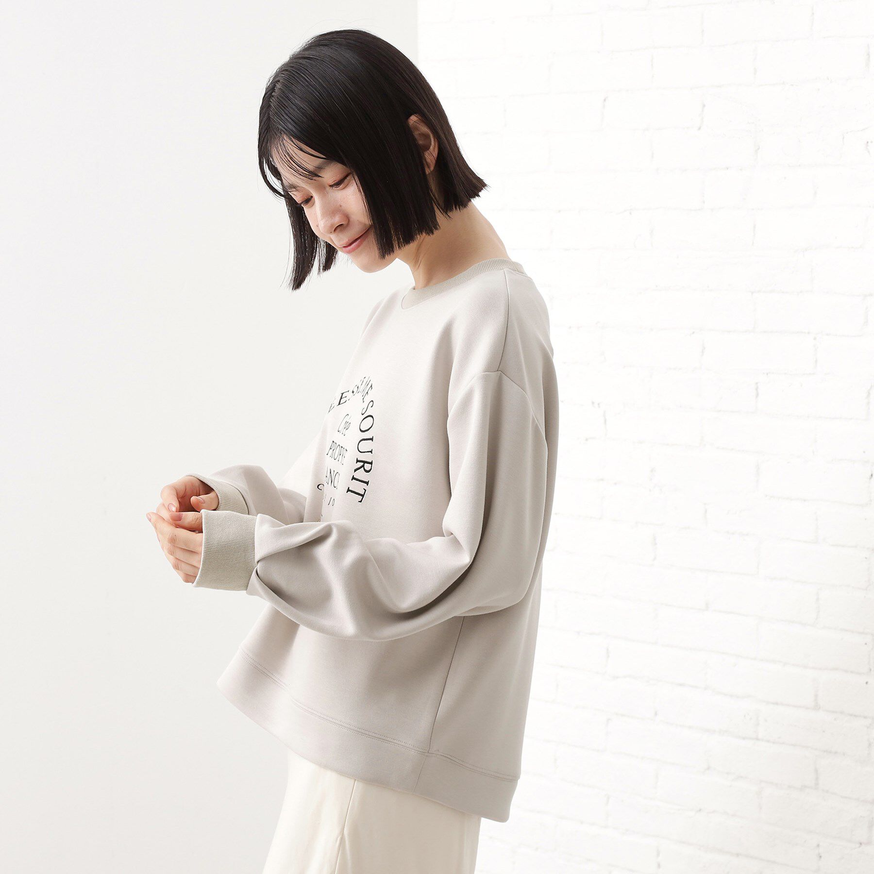 THE SHOP TK「ロゴアソートプルオーバー【洗濯機OK】」|Tシャツ・カットソー|