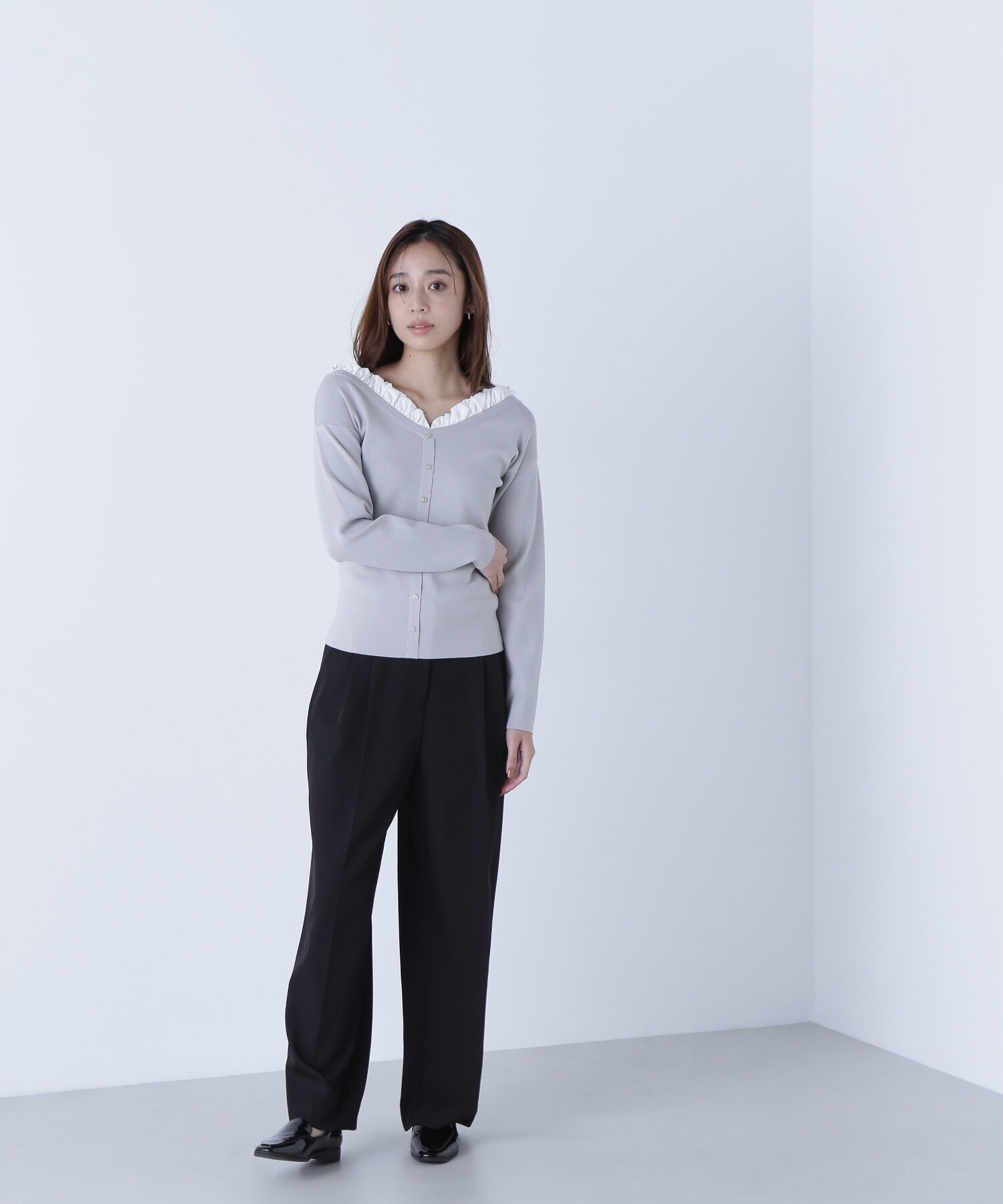  「くびれ仕込みベルテッドパンツ」|その他|