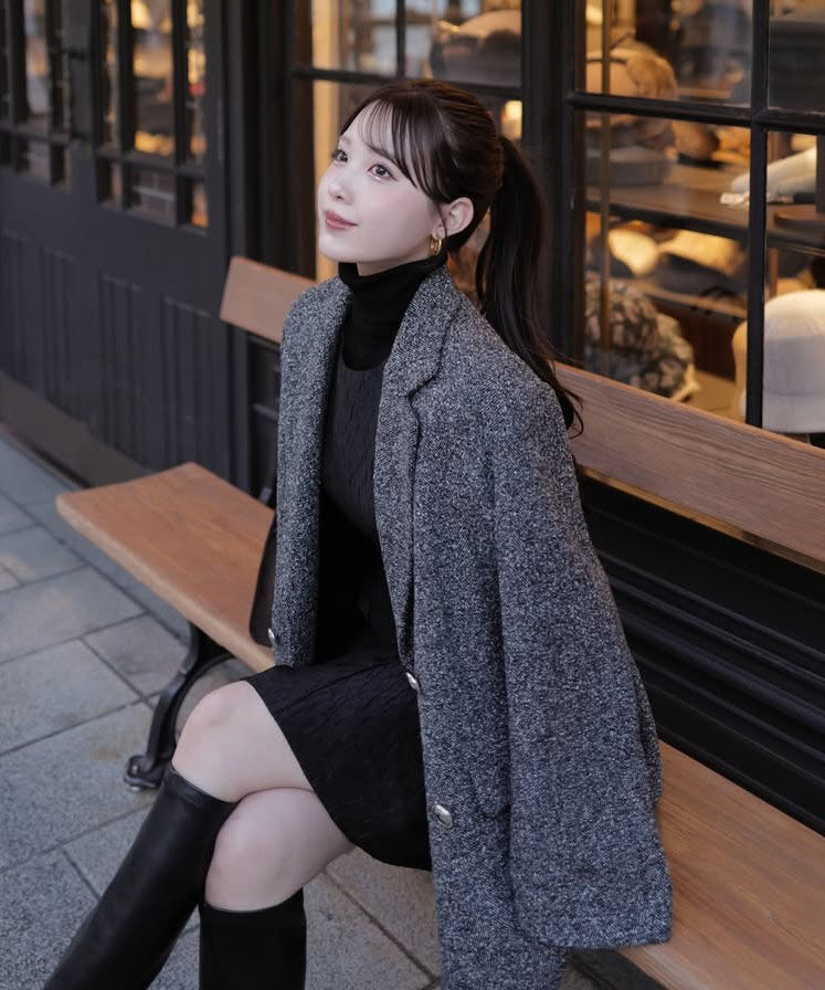 PROPORTION BODY DRESSING「ツイードジャケット」|その他|ブラック