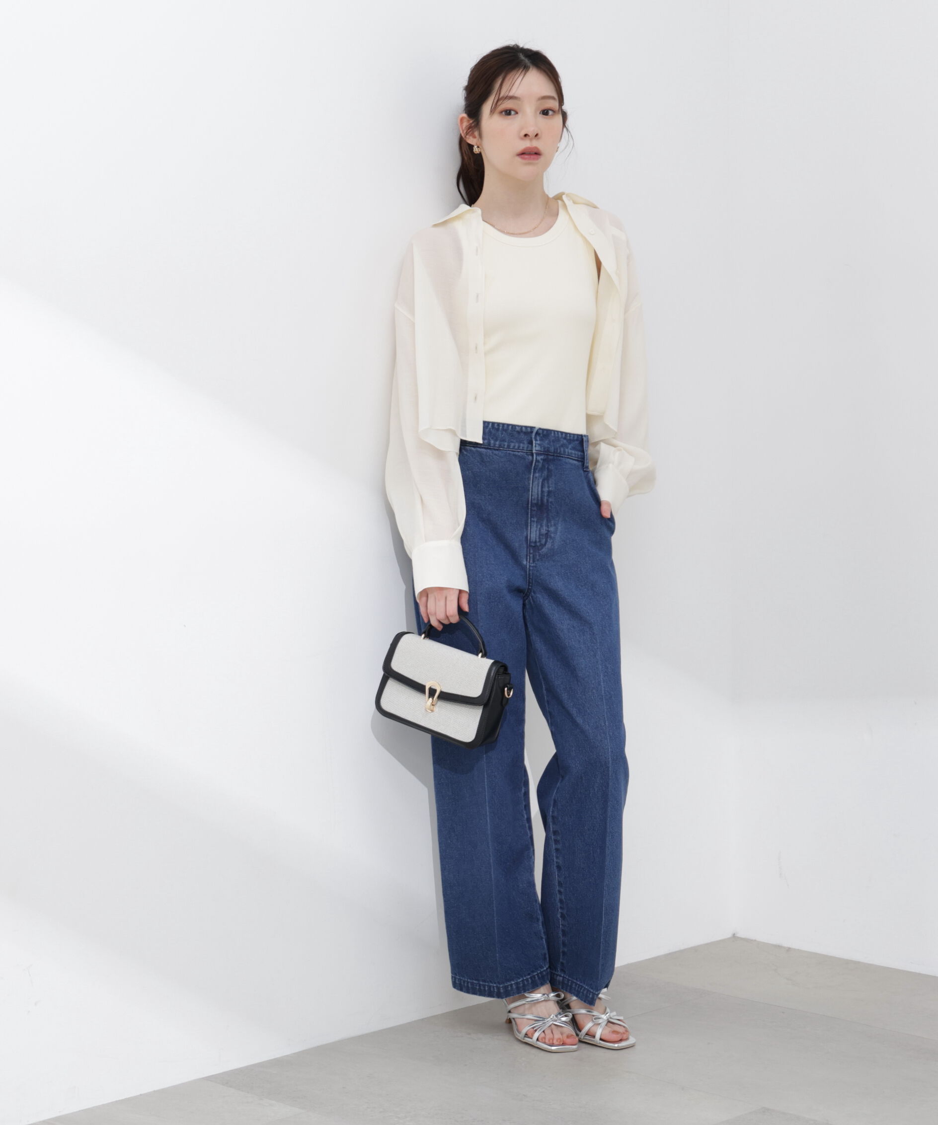 PROPORTION BODY DRESSING「短丈シアーシャツ 26SS」|シャツ・ブラウス|