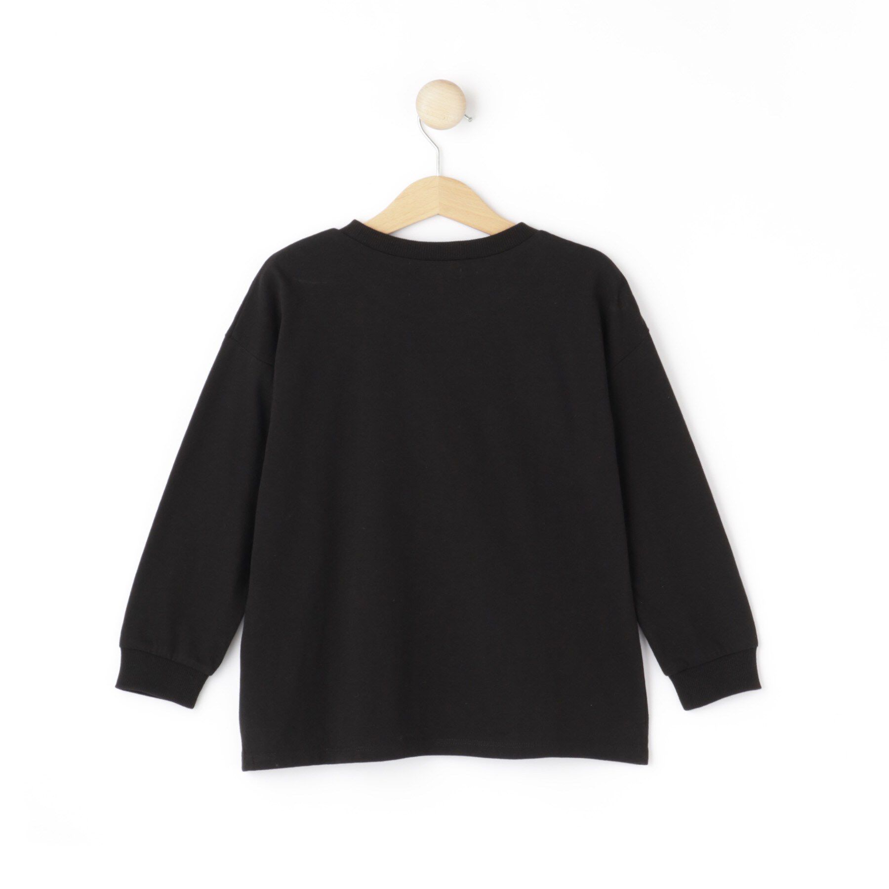 SHOO･LA･RUE「【100-150cm】コード刺繍がアクセント シンプルロンT」|Tシャツ・カットソー|