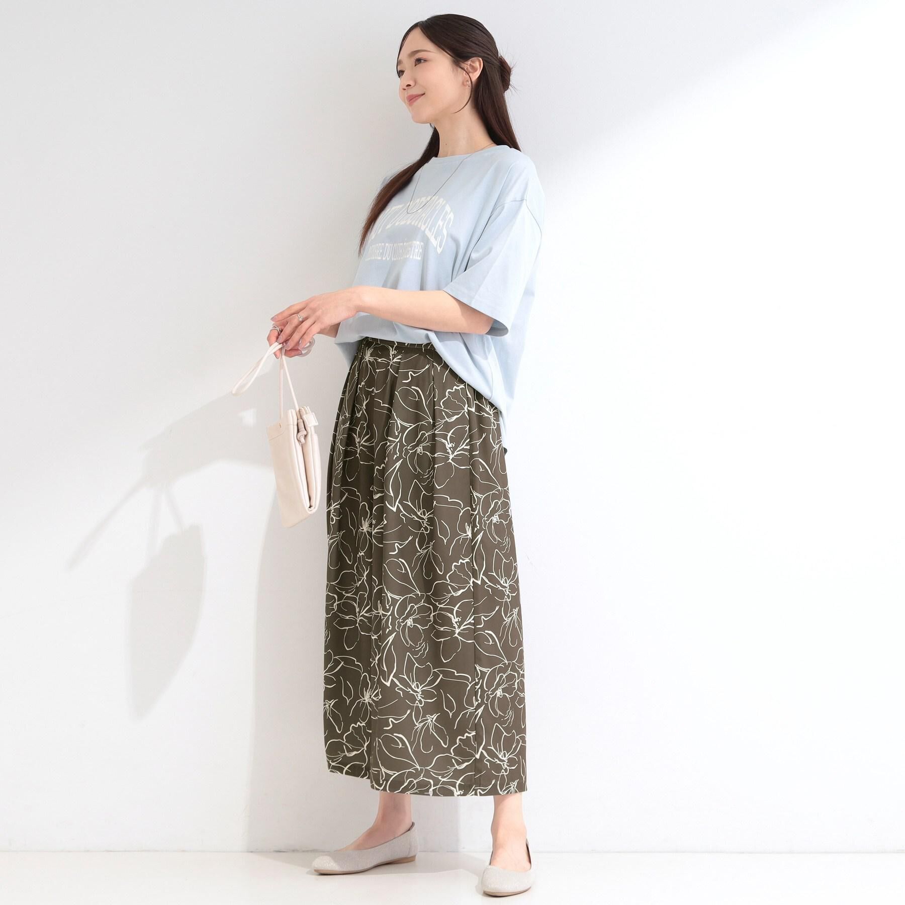 SHOO･LA･RUE「【綿100％/S-LL/プチプラ】 無地＆プリントアソート ベーシックTシャツ」|Tシャツ・カットソー|